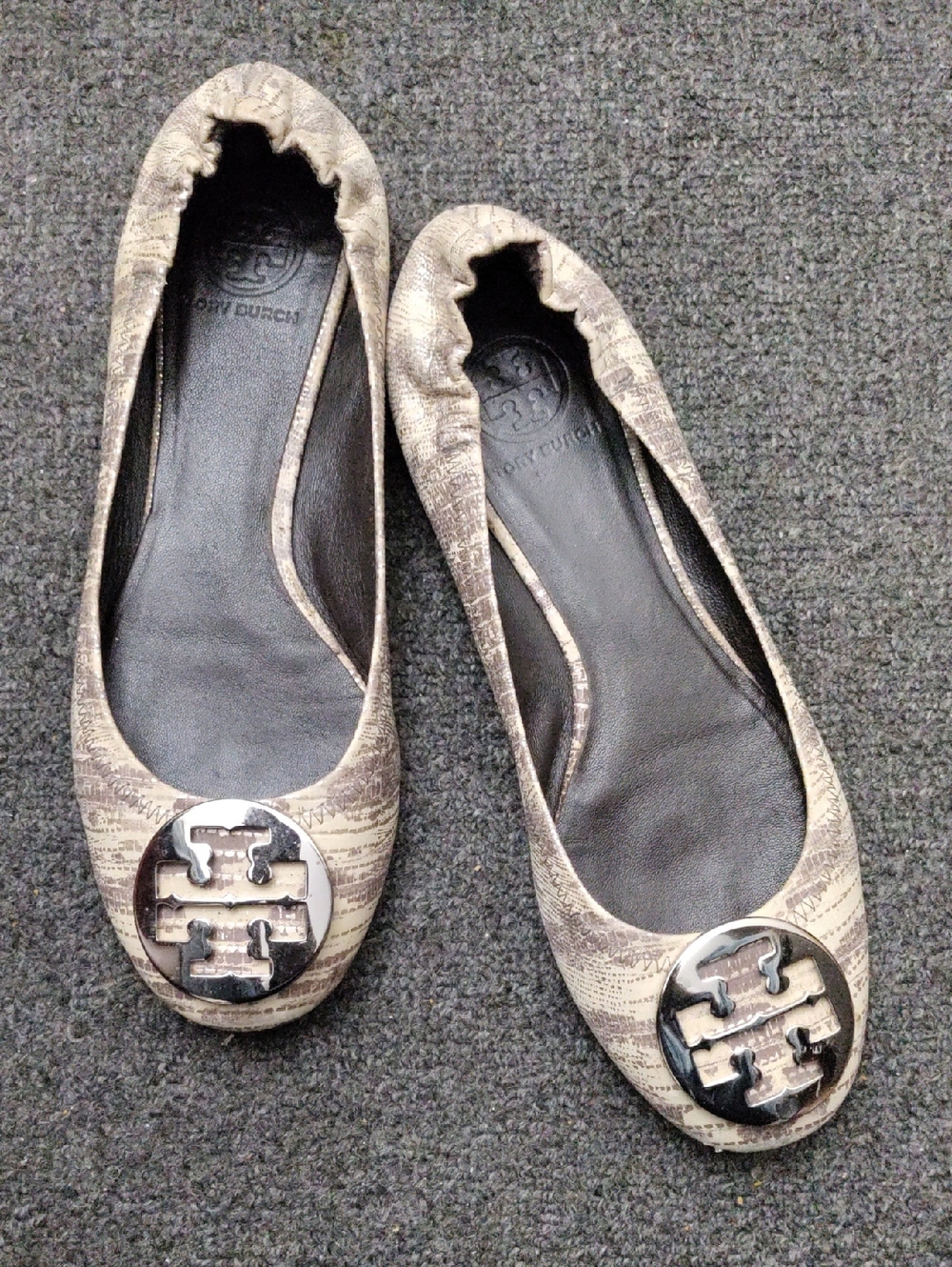 Tory Burch Logo Ballet Flats